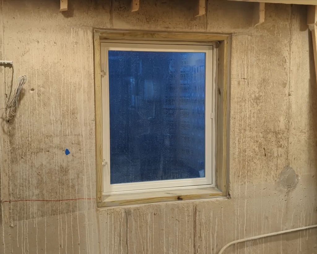 New Basement Window Installation