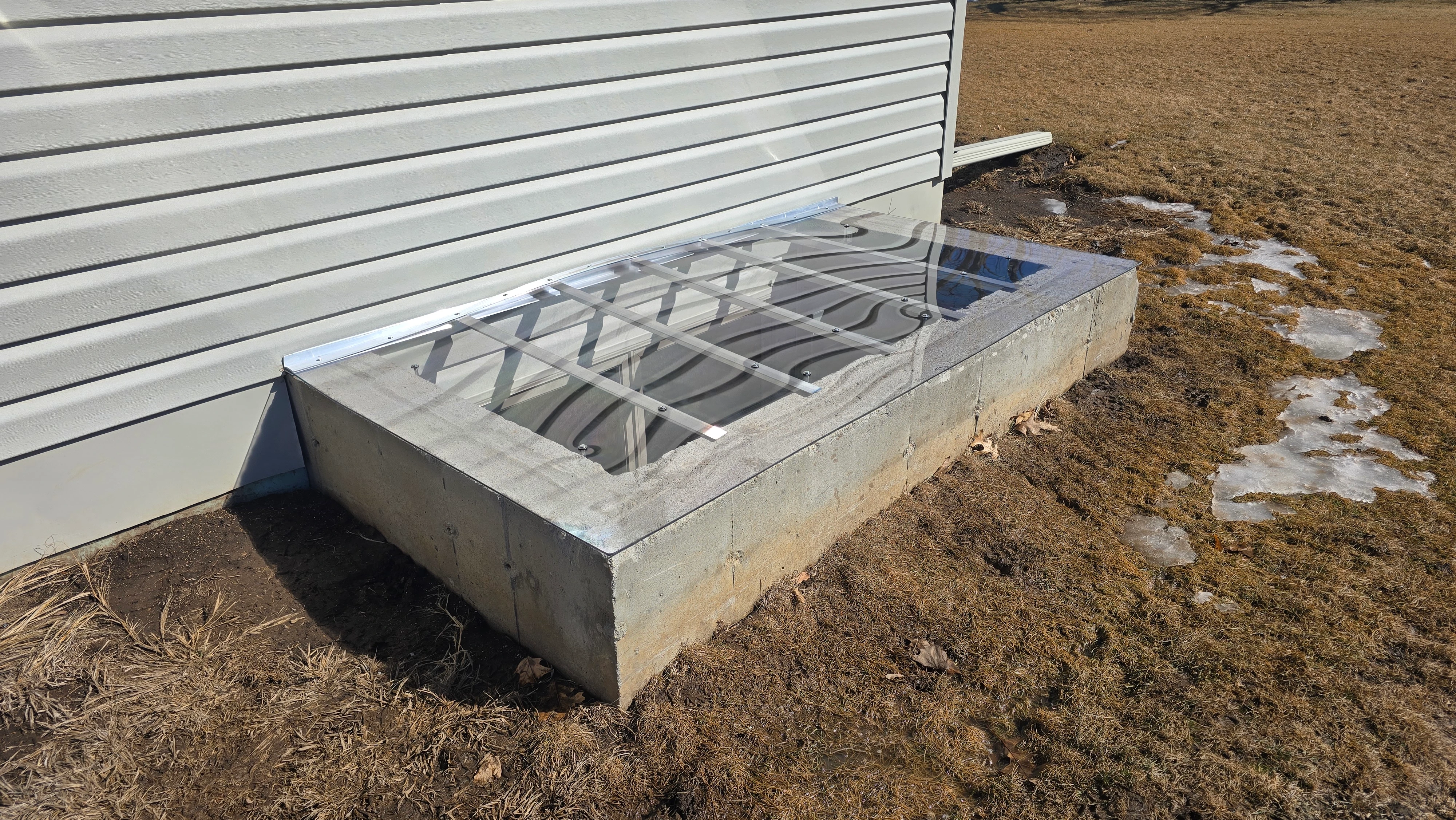 Large Clear Window Well Cover